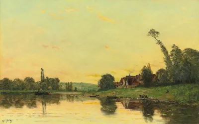 Soleil Couchant A Portejoie