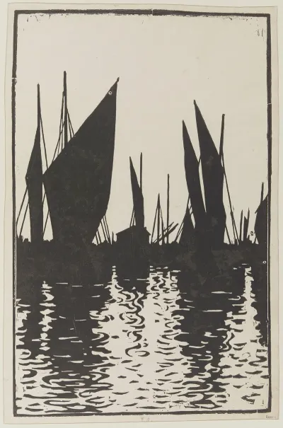 Soleil Couchant Honfleur