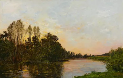 Soleil Couchant Pres Mantes
