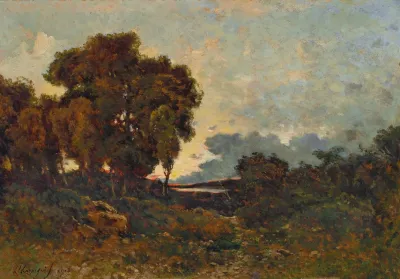 Soleil Couchant Sur Lallier