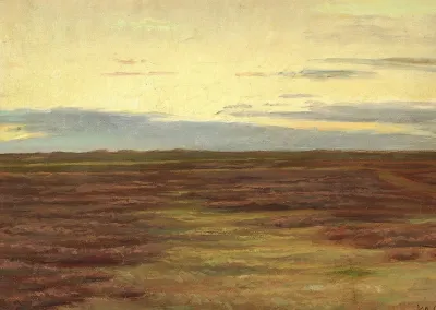 Solnedgang Over Brovandene Syd For Skagen