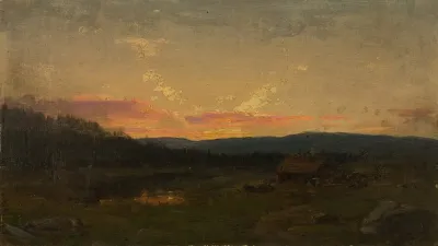 Solnedgang Ved Seteren