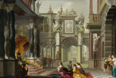 Solomon Receiving The Queen Of Sheba