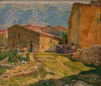 Solskinsformiddag I Civita Dantino