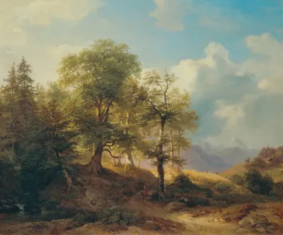 Sommerlandschaft Im Hochgebirge