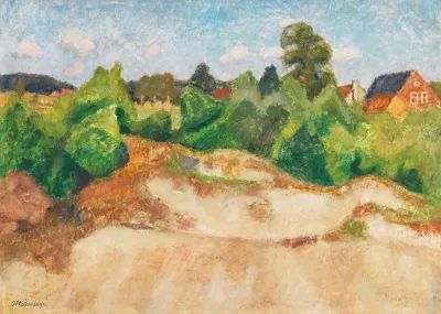 Sommerliche Dunenlandschaft In Quelkhorn Bei Fischerhude