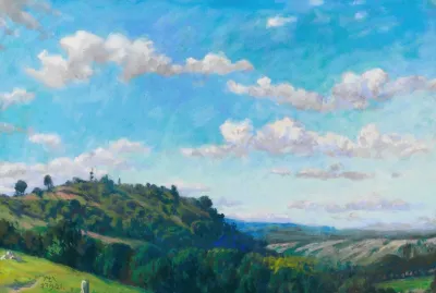 Sommerliche Landschaft Im Spessart