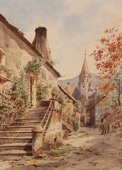 Sommertag In Schwallenbach In Der Wachau