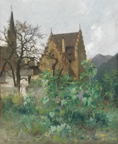 Sonnenblumen Im Vorgarten