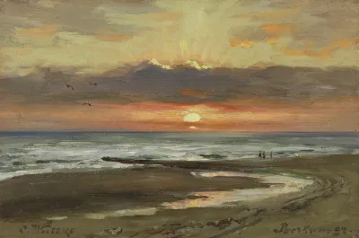 Sonnenuntergang Auf Borkum