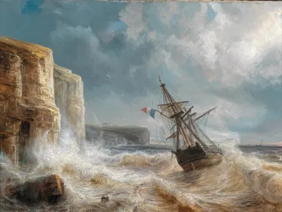 Sormy Seas By A Chalk Coast