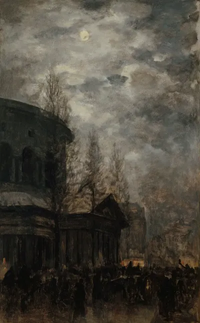 Sortie De Paris En 1870 Rotonde De La Villette
