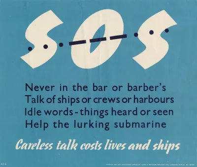 Sos Careless Talk Costs Lives And Ships