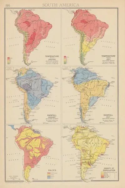 South America Temperature Rainfall