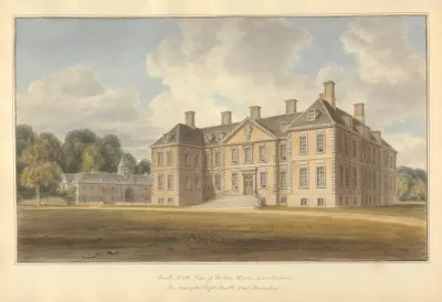 South East View Of Belton House Lincolshire The Seat Of The Right Honble Earl Brownlow