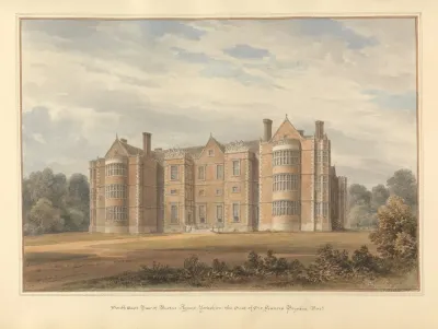 South East View Of Burton Agnes Yorkshire The Seat Of Sir Francis Boynton Bart