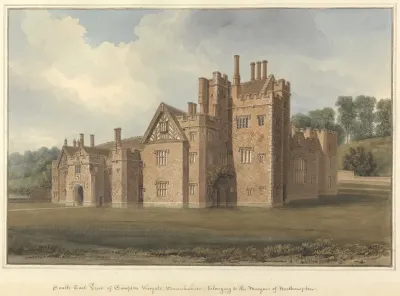 South East View Of Compton Winyate Warwickshire Belonging To The Marquis Of Northampton