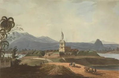 South East View Of Fort Marlborough Benkulen Sumatra 1799