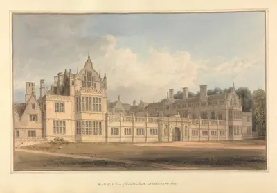 South East View Of Rushton Hall Northamptonshire