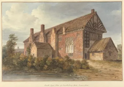 South East View Of Samlesbury Hall Lancashire