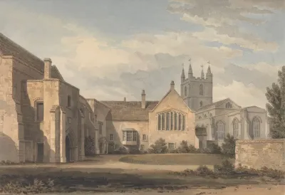 South East View Of The Church And Palace At Croydon Surrey