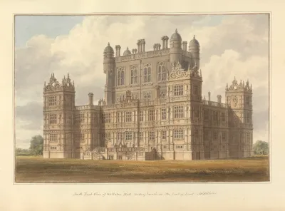 South East View Of Wollaton Hall Nottinghamshire The Seat Of Lord Middleton