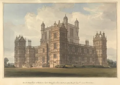South East View Of Wollaton Hall Nottinghamshire The Seat Of The Right Honble Lord Middleton
