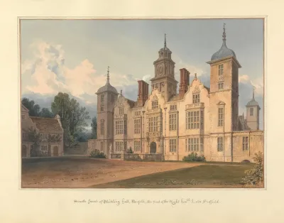 South Front Of Blickling Hall Norfolk The Seat Of The Right Honble Lord Suffield