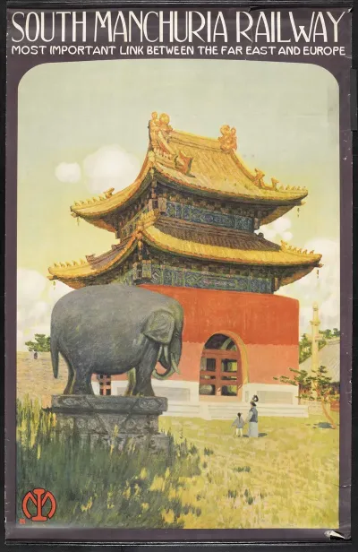 South Manchuria Railway Most Important Link Between The Far East And Europe Fuling Mausoleum
