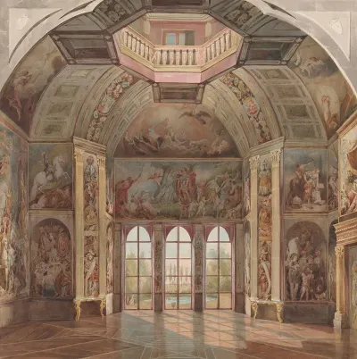 South Wall Of The Oranjezaal Huis Ten Bosch The Hague