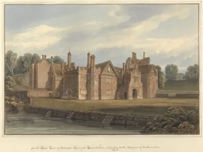 South West View Of Compton Winyate Warwickshire Belonging To The Marquis Of Northampton