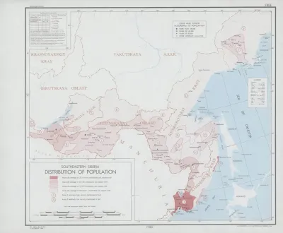 Southeastern Siberia Distribution Of Population