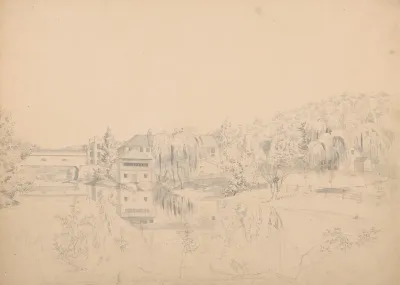 Southerly View Of The Factories At Rockland On The Brandywine