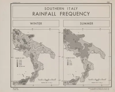 Southern Italy Rainfall Frequency