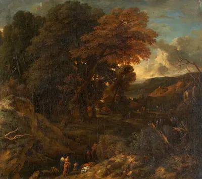 Southern Landscape With Bathers
