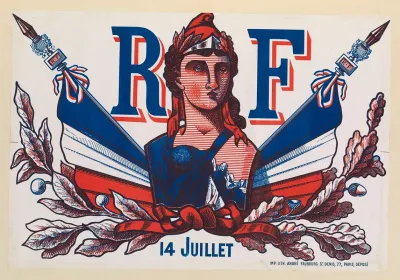 Souvenir De La Fete Nationale Distribution Des Drapeaux 14 Juillet 1880