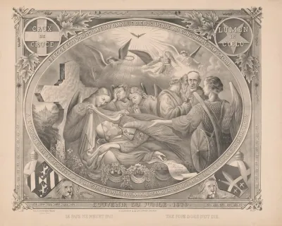 Souvenir Du Jubile 1879 Le Pape Ne Meurt Pas The Pope Does Not Die