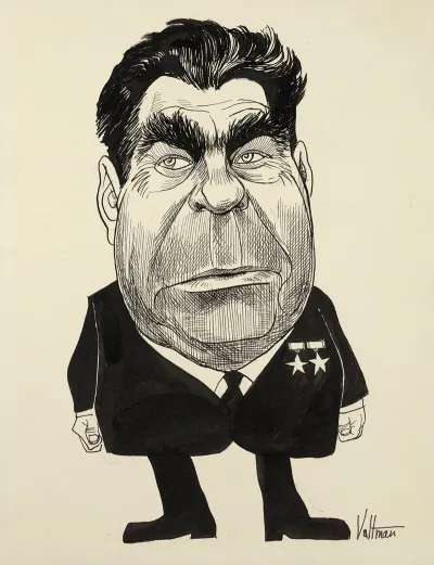 Soviet Leader Leonid Brezhnev