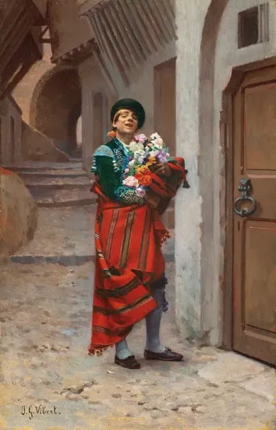 Spanish Bullfighter With Flowers