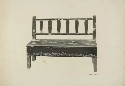 Spanish Colonial Mission Bench