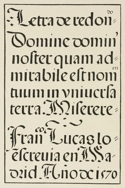 Spanish Round Gothic Letters