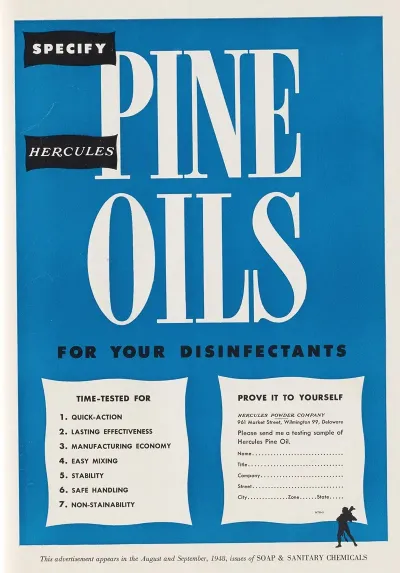 Specify Hercules Pine Oils For Your Disinfectants