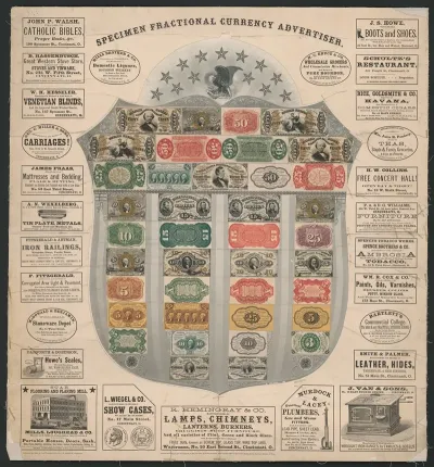 Specimen Fractional Currency Advertiser 2
