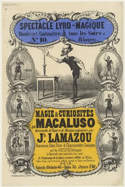 Spectacle Lyro Magique Boulevart Sic Montmartre N10 Tous Les Soirs Magie Curiosites Par Macaluso