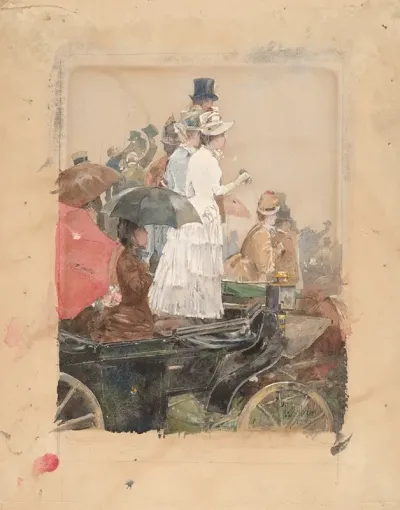 Spectators At The Grand Prix