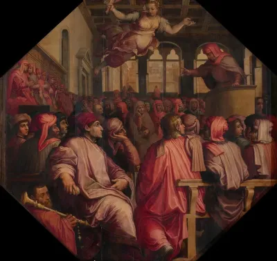 Speech By Antonio Giacomini For The War Against Pisa In The Sala Dei Duecento