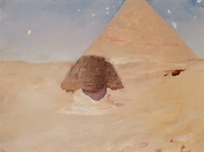 Sphinx At Night From The Journey To Egypt