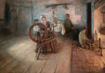 Spinning By Firelight The Boyhood Of George Washington Gray