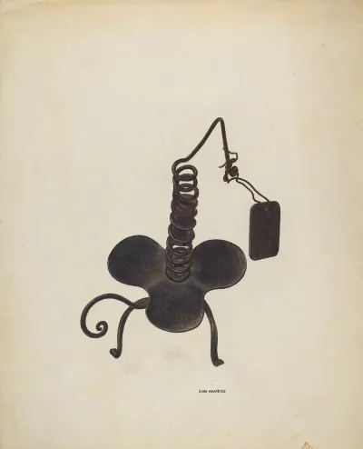 Spiral Iron Candle Holder