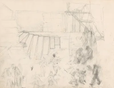 Spiral Staircase And Figures